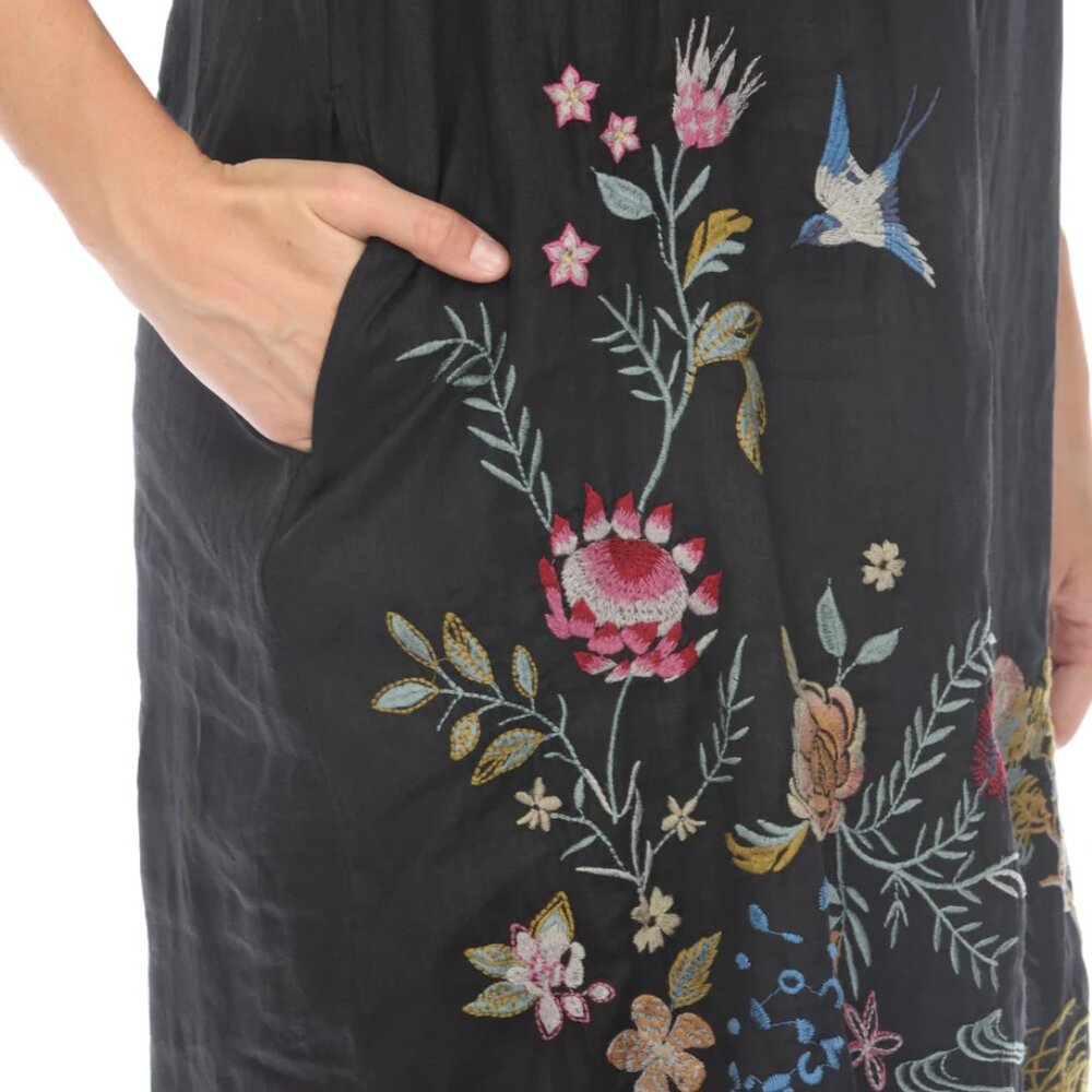 NWT JOHNNY WAS INDALO HENLEY KIMONO SLEEVE DRESS - Picture 8 of 8